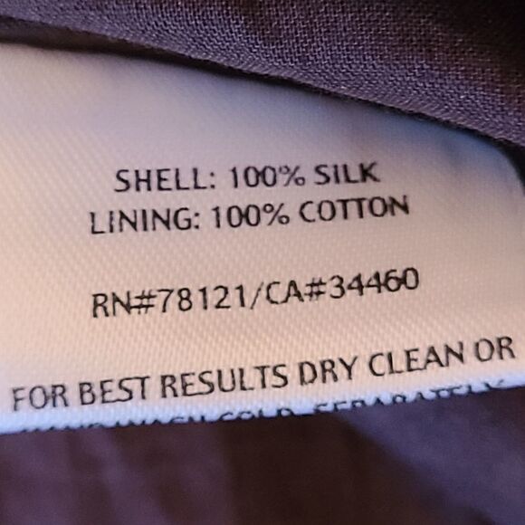 Eileen Fisher Women's Java Brown Rumpled Silk Sequined Dress Size XS - Picture 9 of 15